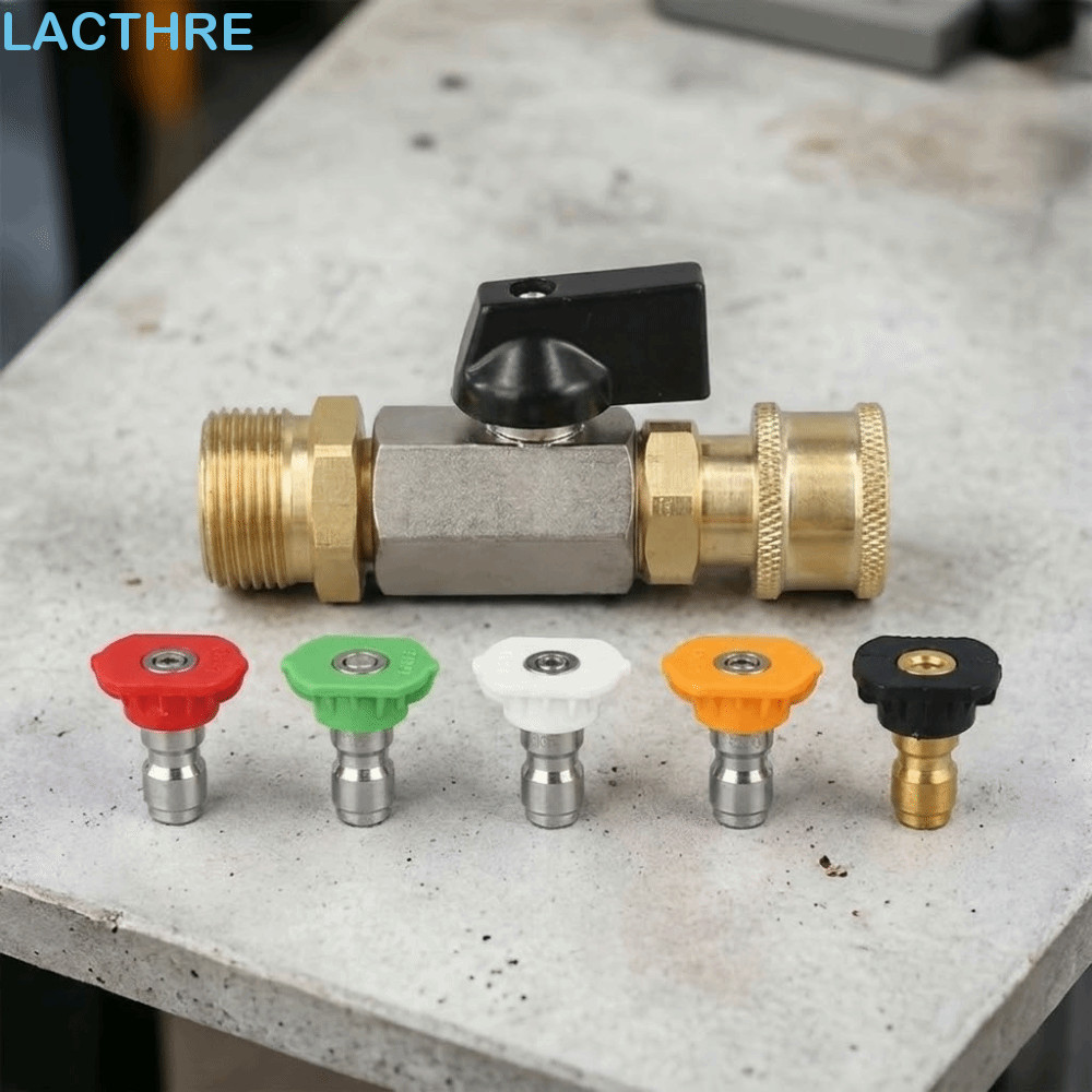 Kit De Válvula De Esfera Para Lavadora De Alta Pressão LACTHRE , Interruptor De Mangueira Elétrica De Latão M22 14 Mm ,