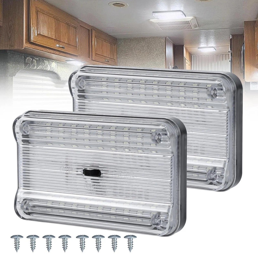 2 Unidades 6000k 12V 36LED Trailer Car Roof Dome Luzes De Leitura Lâmpadas De Teto Internas Da Cabine RV Carvan Bulb Bli