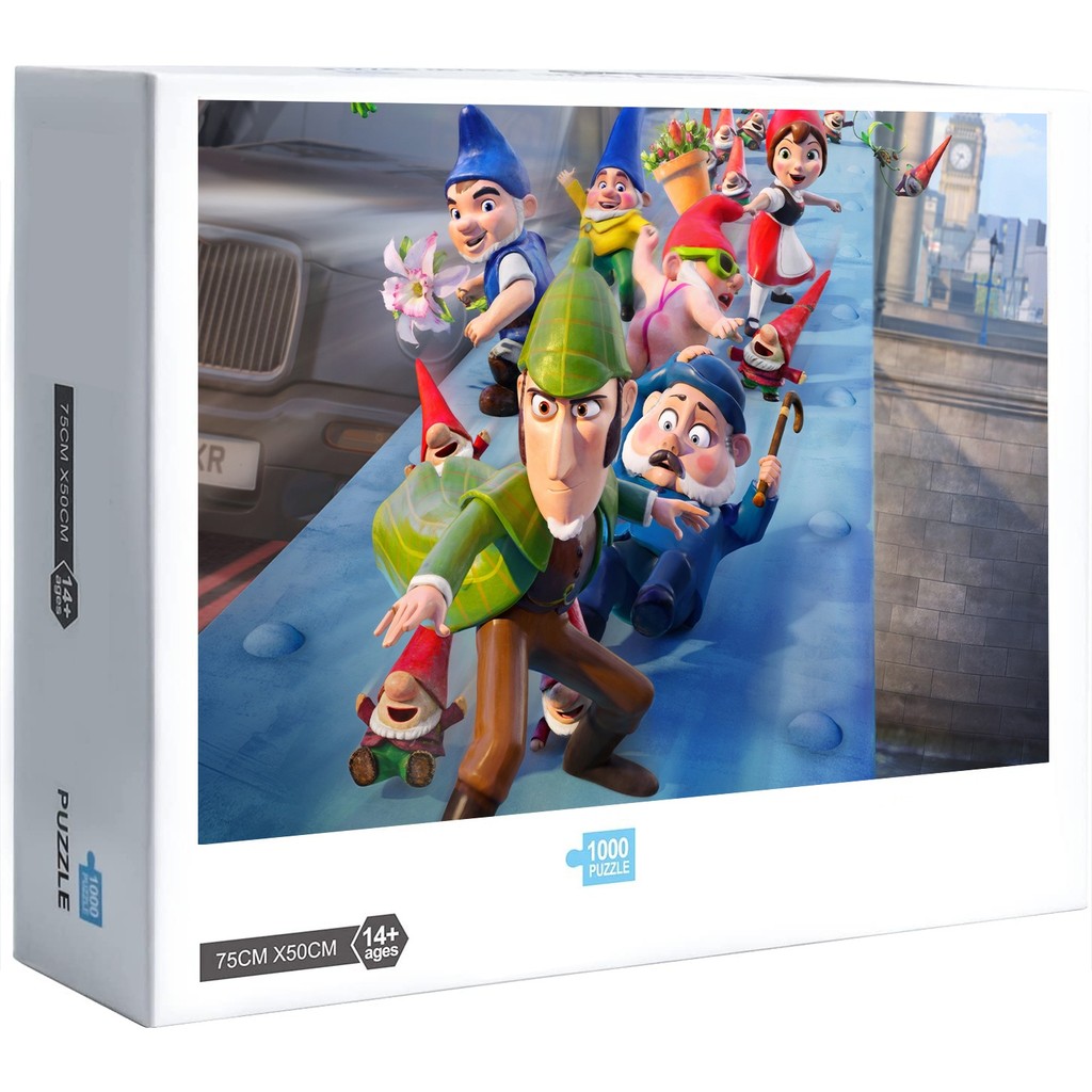 Sherlock Gnomos Watson Juliet Gnomeo Quebra-Cabeça 300 500 1000 Peças Decoração De Casa Jogo Presente