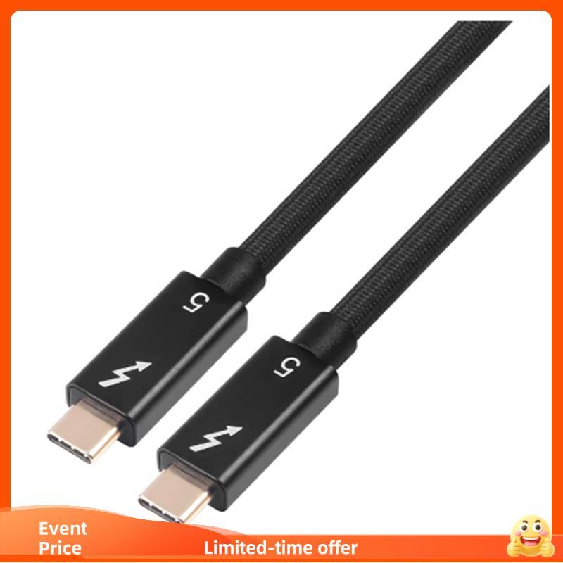 Cabo De Dados De Transmissão USB4 V2 Type-C USB Para 240W 16K 1k 1M Thunder 5 Soft TPE 120Gbps Coaxial