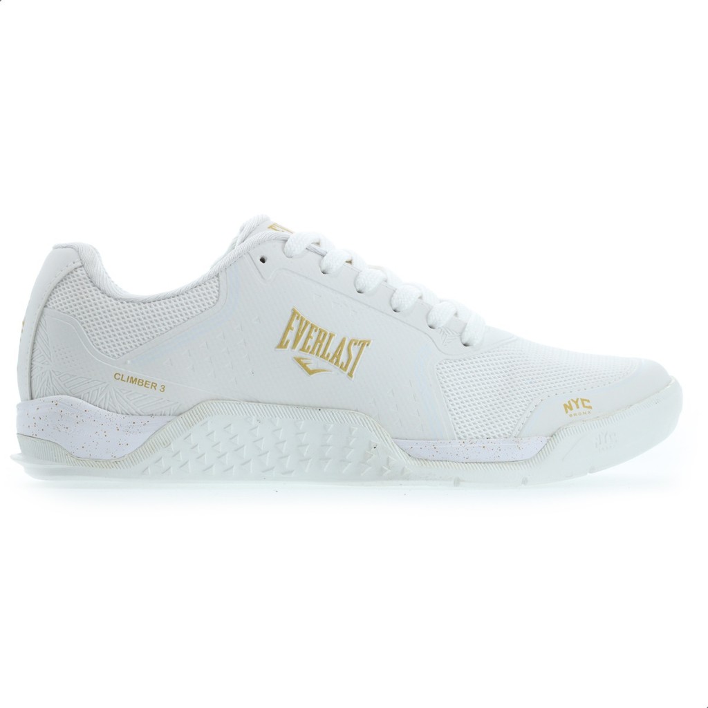 Tênis Everlast Climber III Branco e Dourado - Unissex