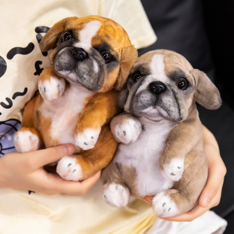 Elegante Sentado Poodle Pug Filhote De Cachorro Brinquedos De Pelúcia Realista Cachorrinho Bonito Fofo Decoração Do Quar