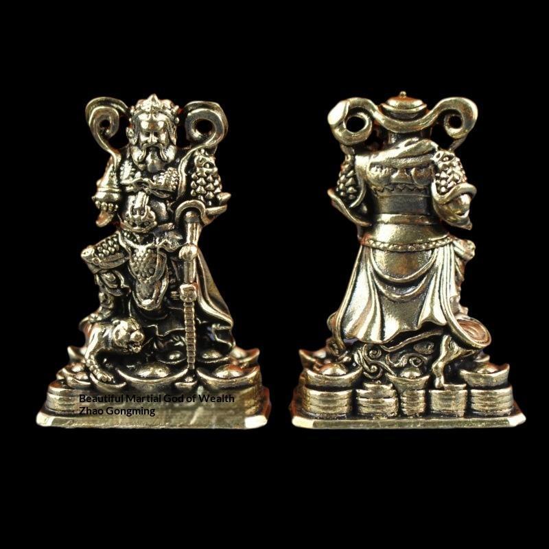[bagreny] Ornamento De Mesa De Bronze Da Estátua Protetora Deus Riqueza E Prosperidade Estatueta Decoração De Escritório