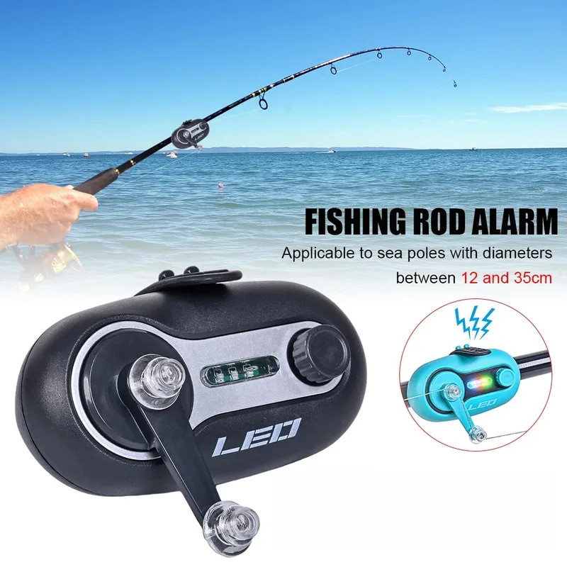 Novos Alarmes Sonoros e Luminosos para Pesca de Carpas, Acessórios de Pesca, Alarme de Pesca para Ponta de Vara Eletrôni