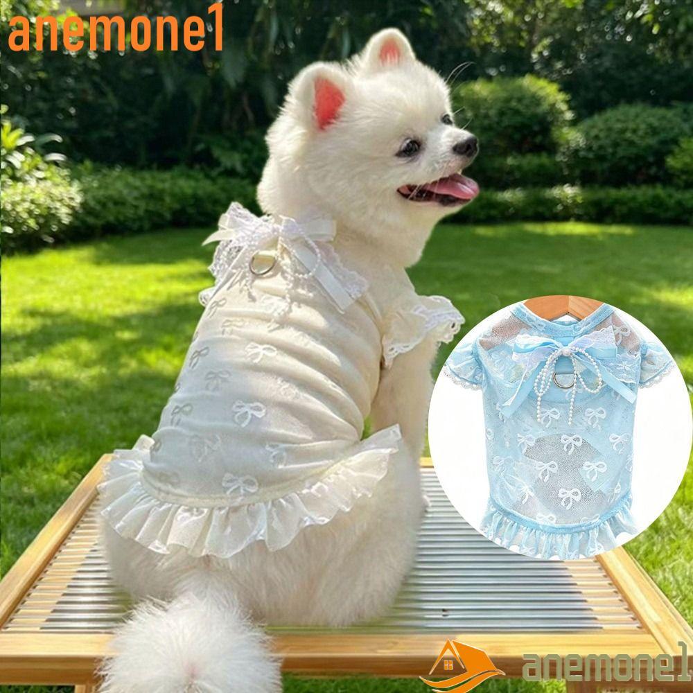 ANEMONE1 Colete Anti-Mosquito Para Cães , Proteção UV , Decoração Com Laço Vazado , Roupas Animais De Estimação , Vestid