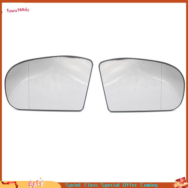 [Entrega Rápida BR] 1 Par De Substituição De Lente De Vidro Para Espelho Retrovisor Lateral Direito E Esquerdo W203 W211