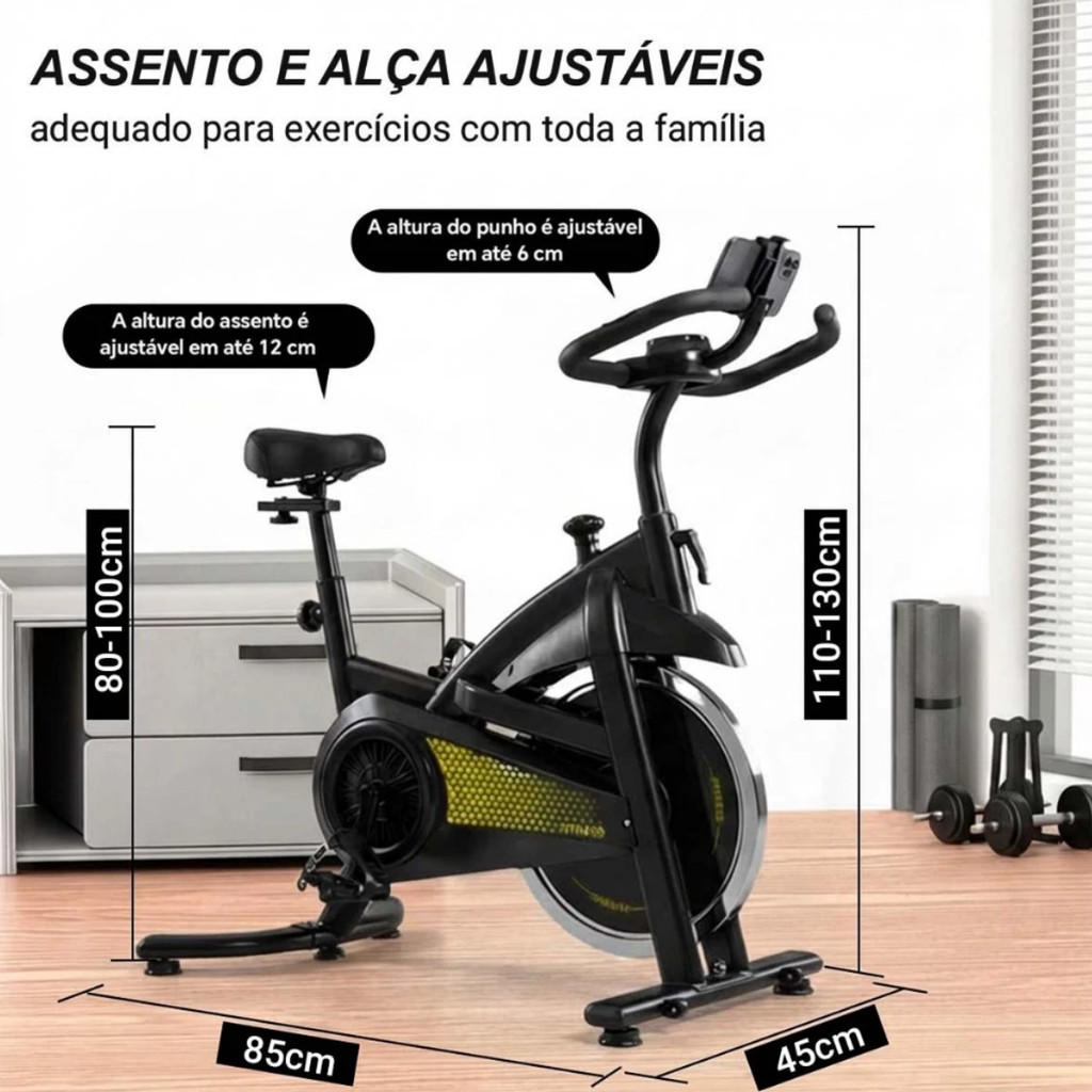 Bike Spinning Para Apartamento 150kg Bicicleta Ergométrica Mecânica 15kg Bicicleta Ergometrica Exercícios Profissional
