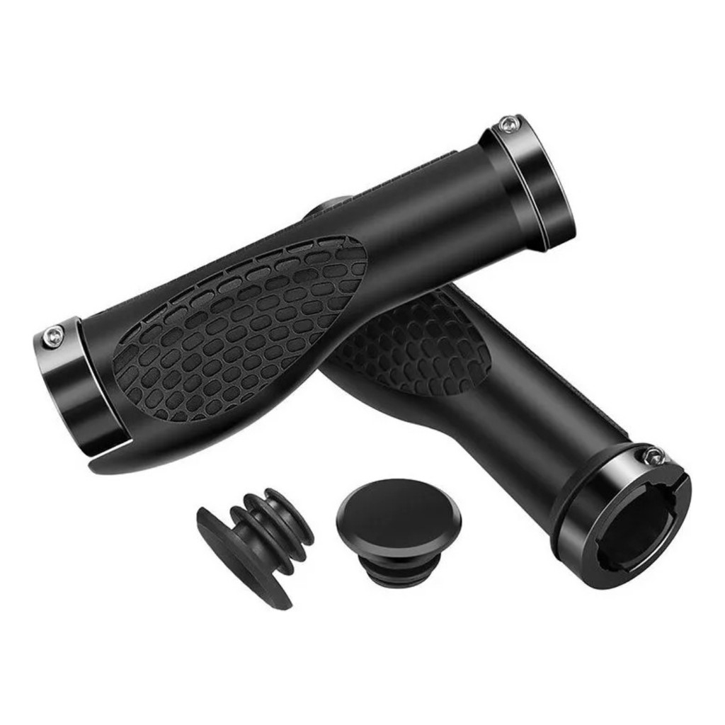 Manopla Punho Gts Borracha Anatômico C/2 Travas Bike BICICLETA MTB