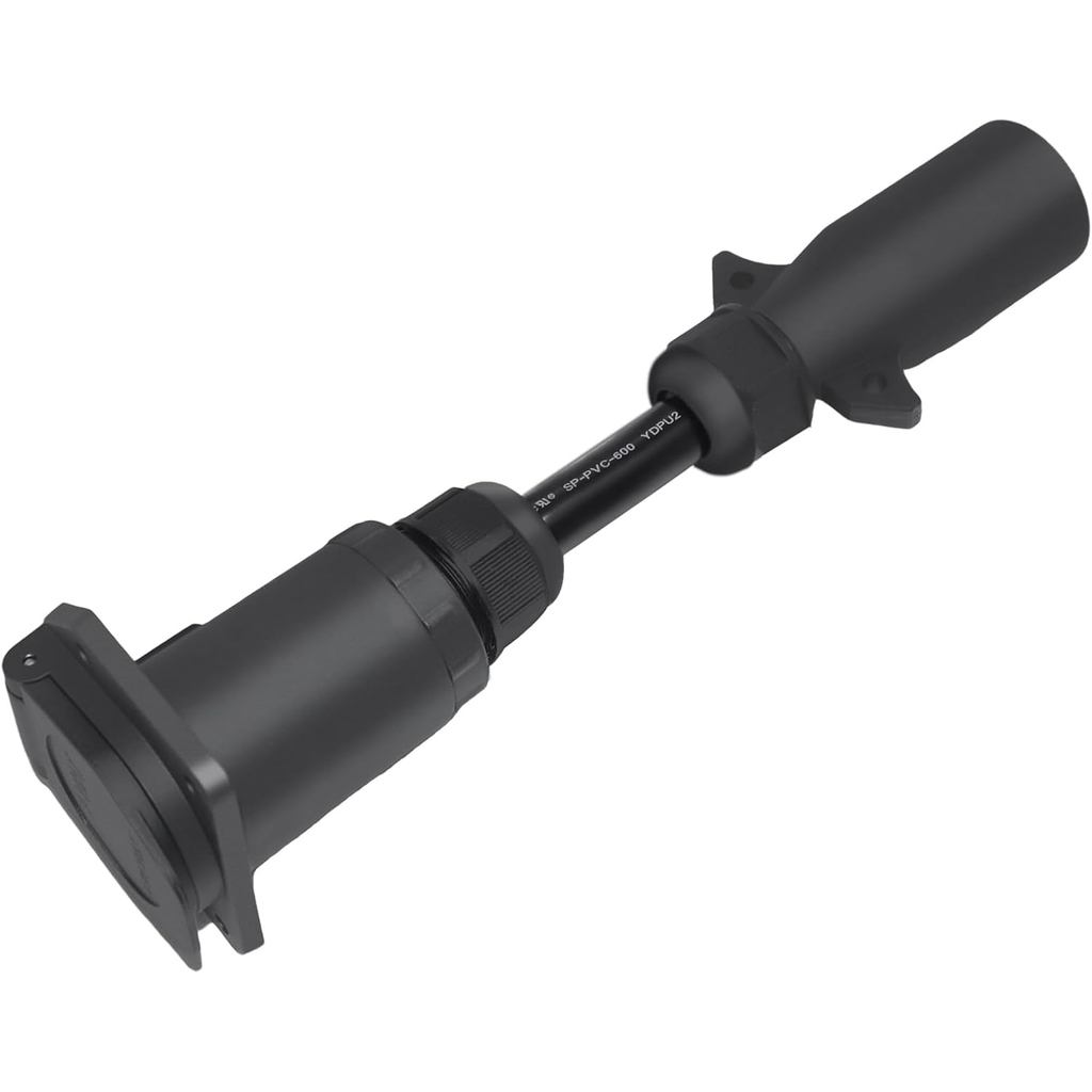 Adaptador de Energia para Veículos de 7 Vias com Cabo Conector de 7 Pinos, Compatível com Câmera de Observação Furrion R