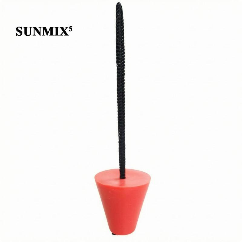 [Sunnimix5] Plugue De Drenagem Cônico Para Remo , Cabo De Tração Preto Sistema De Embornal De Canoa De Caiaque