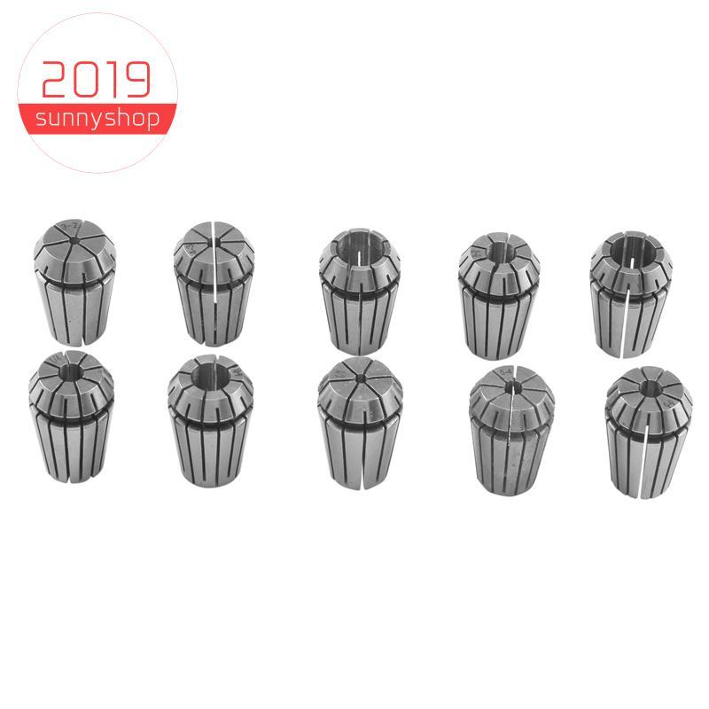[Bestseller S] 10pcs ER20 Conjunto De Pinça De Mola CNC Ferramenta De Torno De Fresagem ER20 Mandril