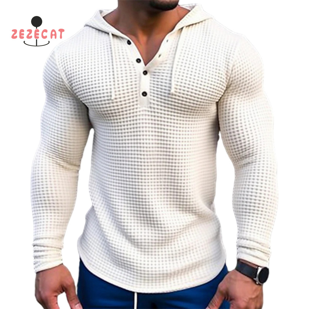 Breathable Long-sleeve Men Top Basic Hooded Jacket Men's Spring Autumn Hoodie Sweatshirt Slim Fit Long Sleeve Pullover C