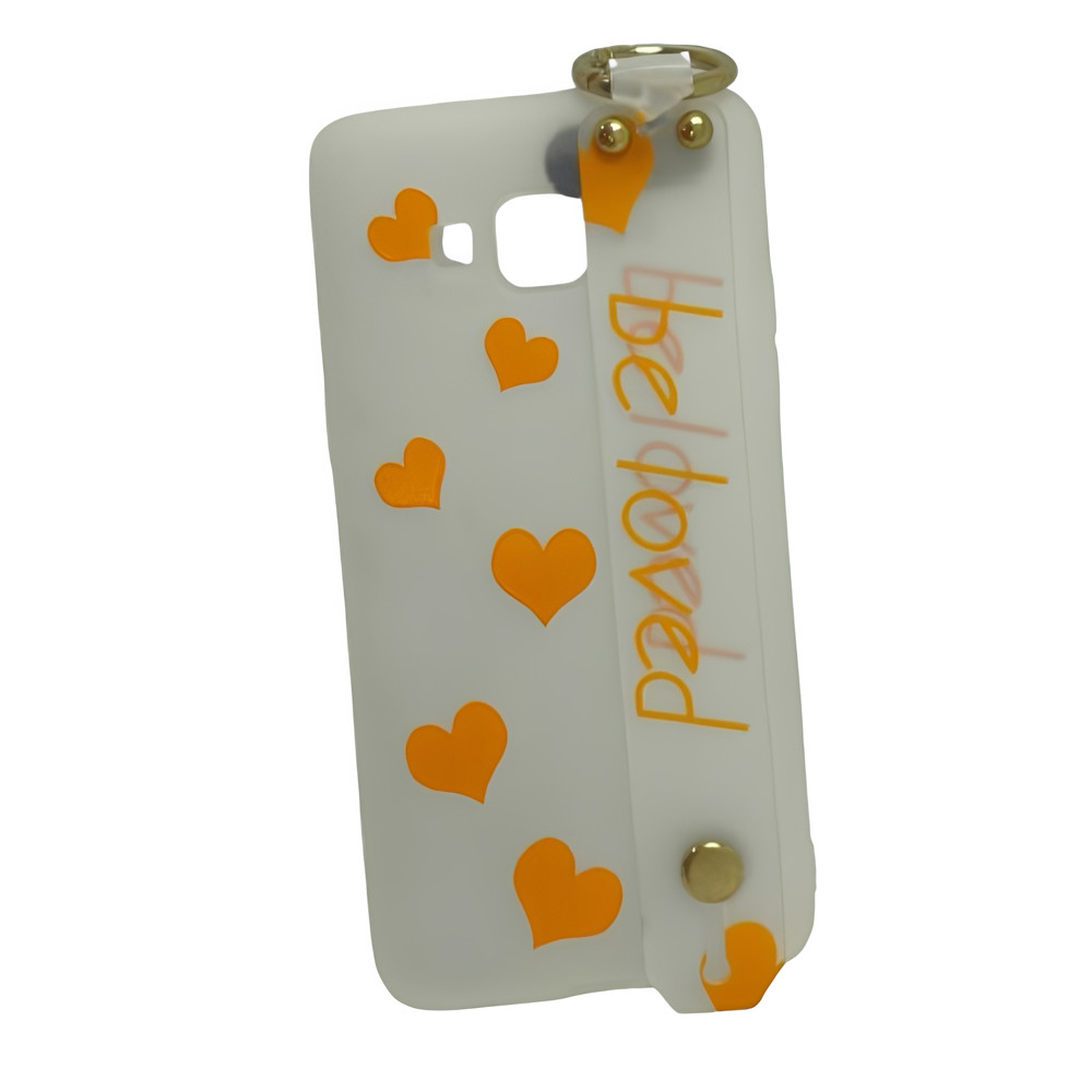 Capa do celular Samsung Galaxy J2 prime coracao laranja