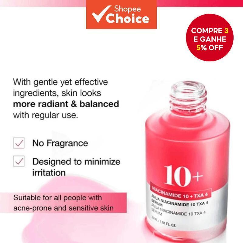 Sérum Hoygi Niacinamida 10 + TXA 3 | Sérum Iluminador e Reparador, Aumenta a Luminosidade da Pele