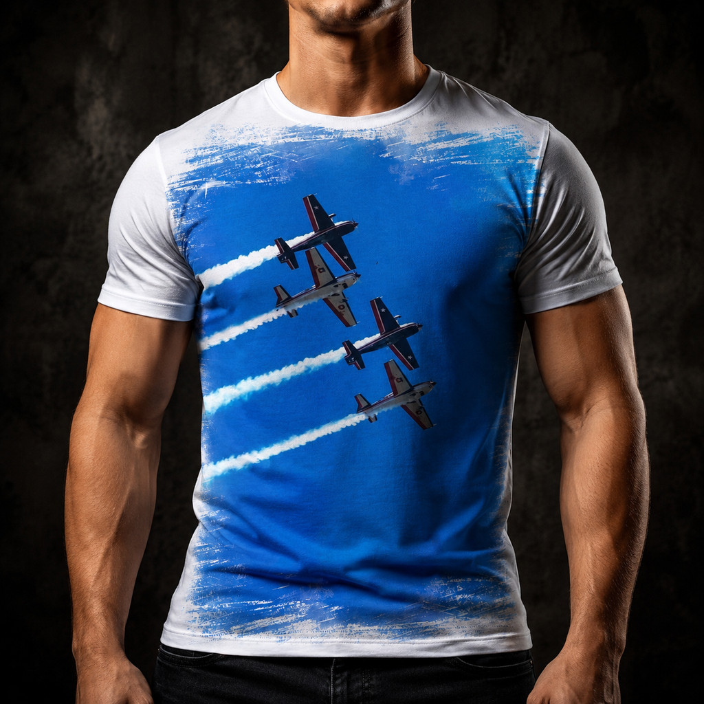 Camisa Camiseta Masculina Avião Esquadrilha da Fumaça 4