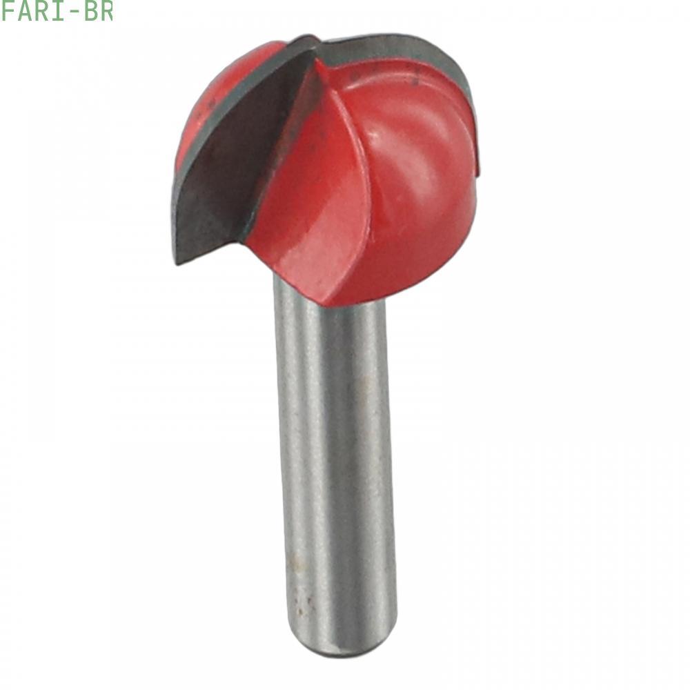 <FARI>Milling Cutter Router Bit Ball Nose CNC High Hook Radius Tools Wood 4in Shank