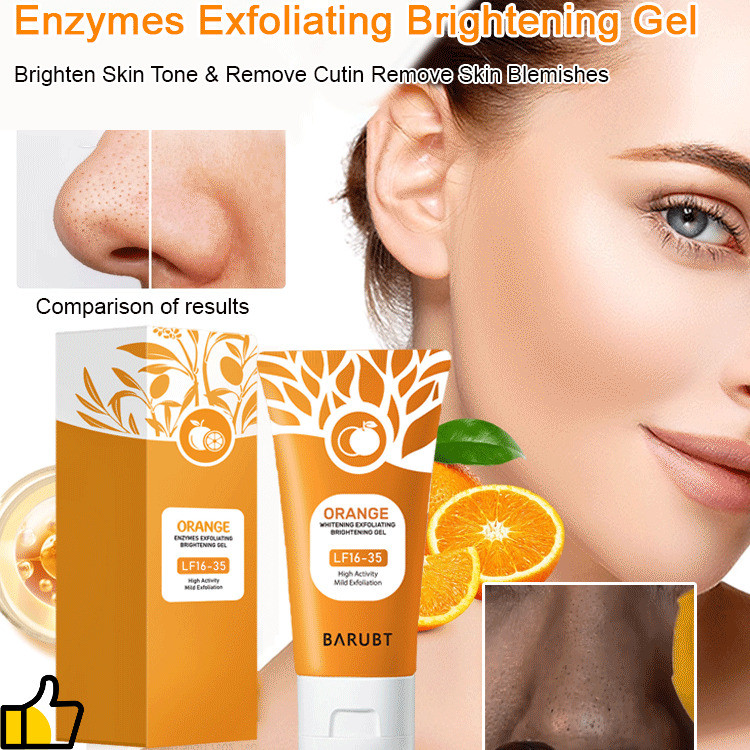 [Esfoliação Suave] Gel Esfoliante Enzimático/Remove Células Mortas/Hidratação para Todos os Tipos de Pele