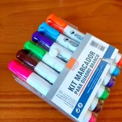 Kit 6 Marcador Para Quadro Branco Colorido BRW