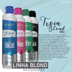 Máscara Matizadora Blond Magic – Efeito Desamarelador Profissional Tróia Hair