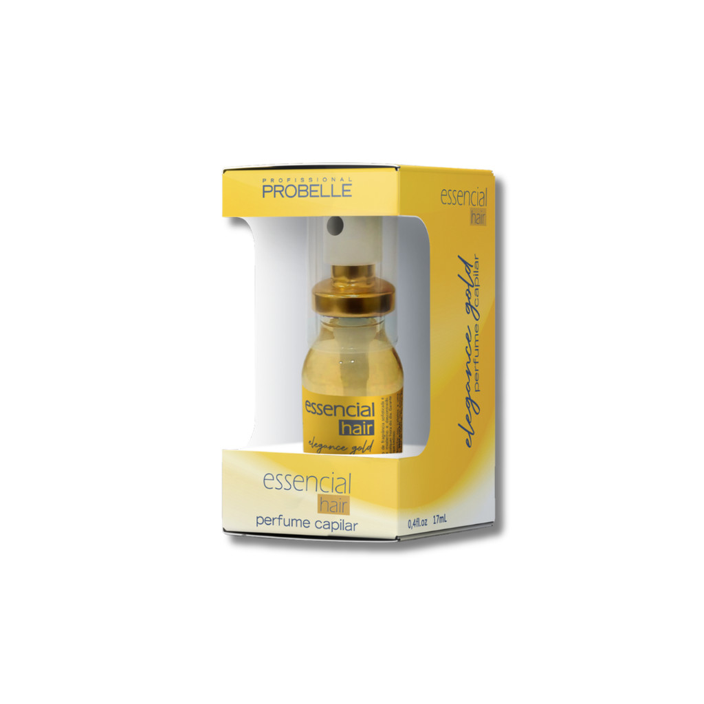 Perfume Capilar Elegance Dourado 17ml unidade PROBELLE promoção
