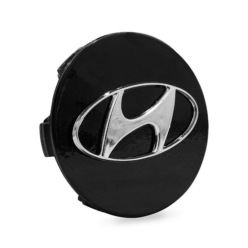 Calota Calotinha Meio Miolo Roda Esportiva Krmai Hyundai Creta PCD 56mm Preta