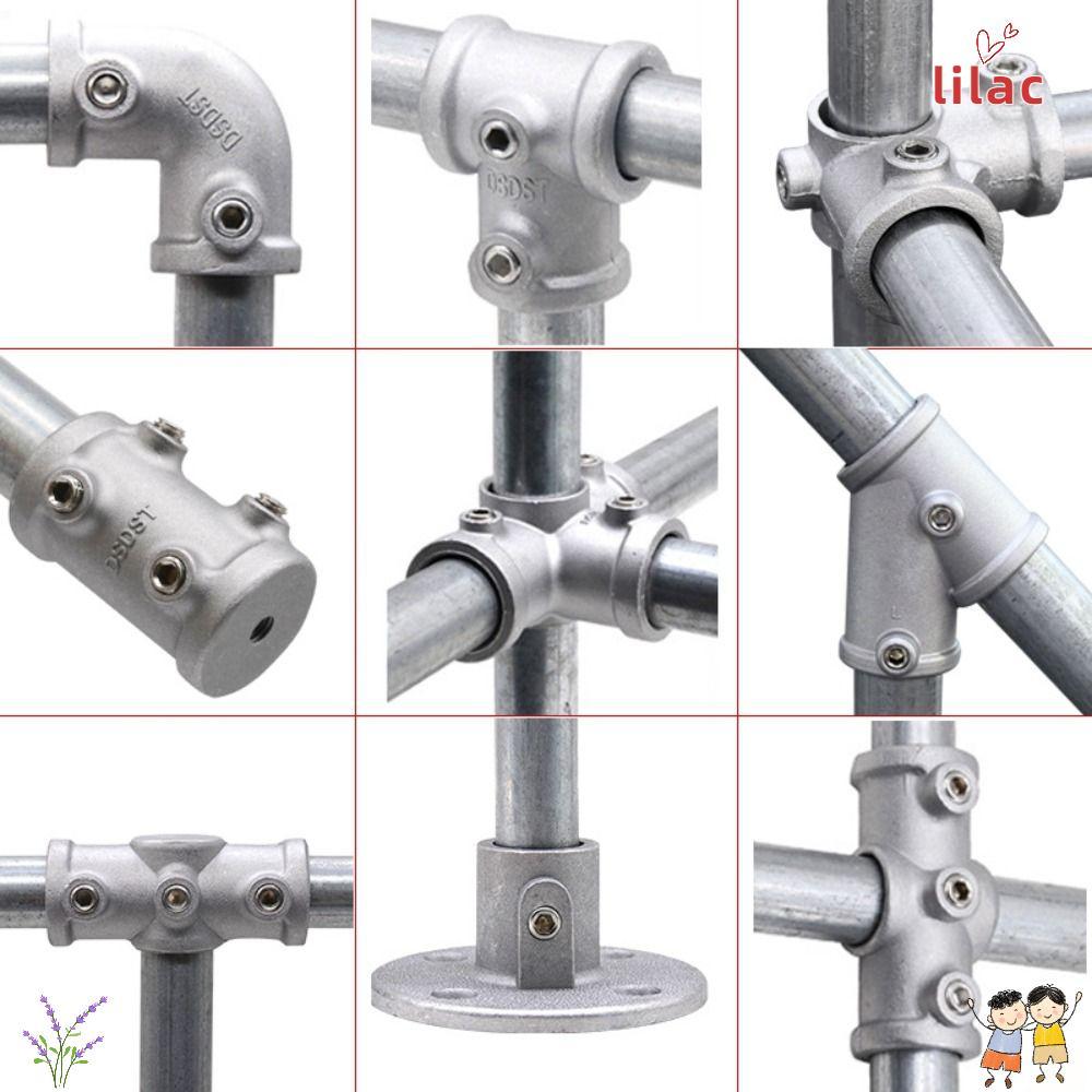Conector De Encaixe De Tubo LILAC , Fixadores De Quadro De Fivela Fixa De 3 \ 4 " , Circular De Cotovelo
