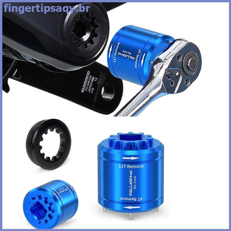 FINGE 2 Em 1 Extrator Removedor De Tampa De Manivela De Bicicleta Para XTR M9100 Inferior Braet Parafuso Ferramenta De R