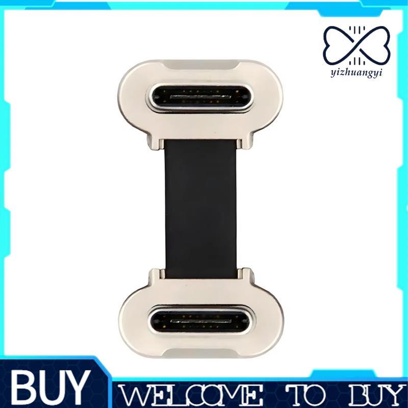 Cabo De Alimentação USB-C 2 Cm Design Plano Ultrafino Conector De Ângulo Duplo Transmissão De Dados 2.0 Carregamento Ráp