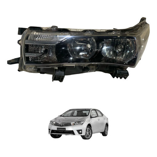Farol Esquerdo Foco Duplo Toyota Corolla 2015 A 2017 Esquerdo/motorista