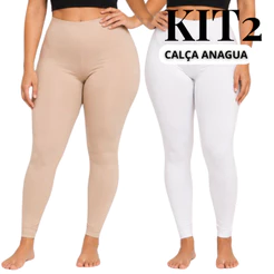 KIT 1 e 2 Calça Anágua Segunda Pele Para o Frio Não Marca Tira Transparência