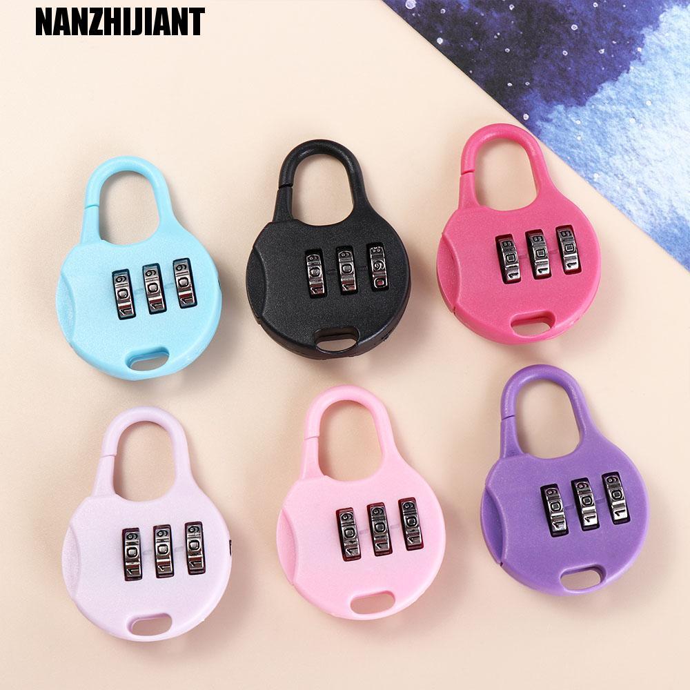 Cadeado NANZHIJIANT , Trava De Combinação De Senha De Mochila De Plástico , Fechaduras De Dígitos De Bloqueio De Gaveta 