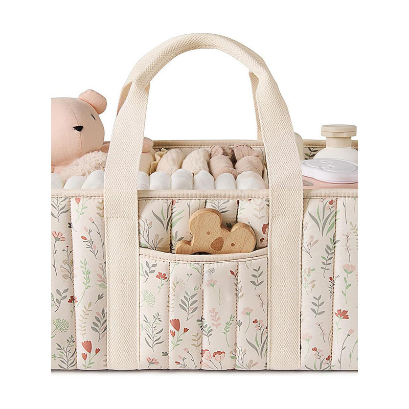 Coreia mamãe saco cama do bebê cesta de armazenamento de fraldas grande capacidade bebê mãe produtos do bebê bols