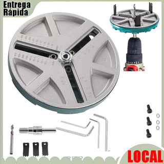 Prata preto multifuncional abridor de buraco carpintaria placa gesso plástico Universal perfurado broca
