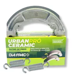 Lona de Freio Traseira Cerâmica Fazer 150 / Factor 150 / Neo 125 / Fluo 125 / Crosser 150 Diafrag Standard