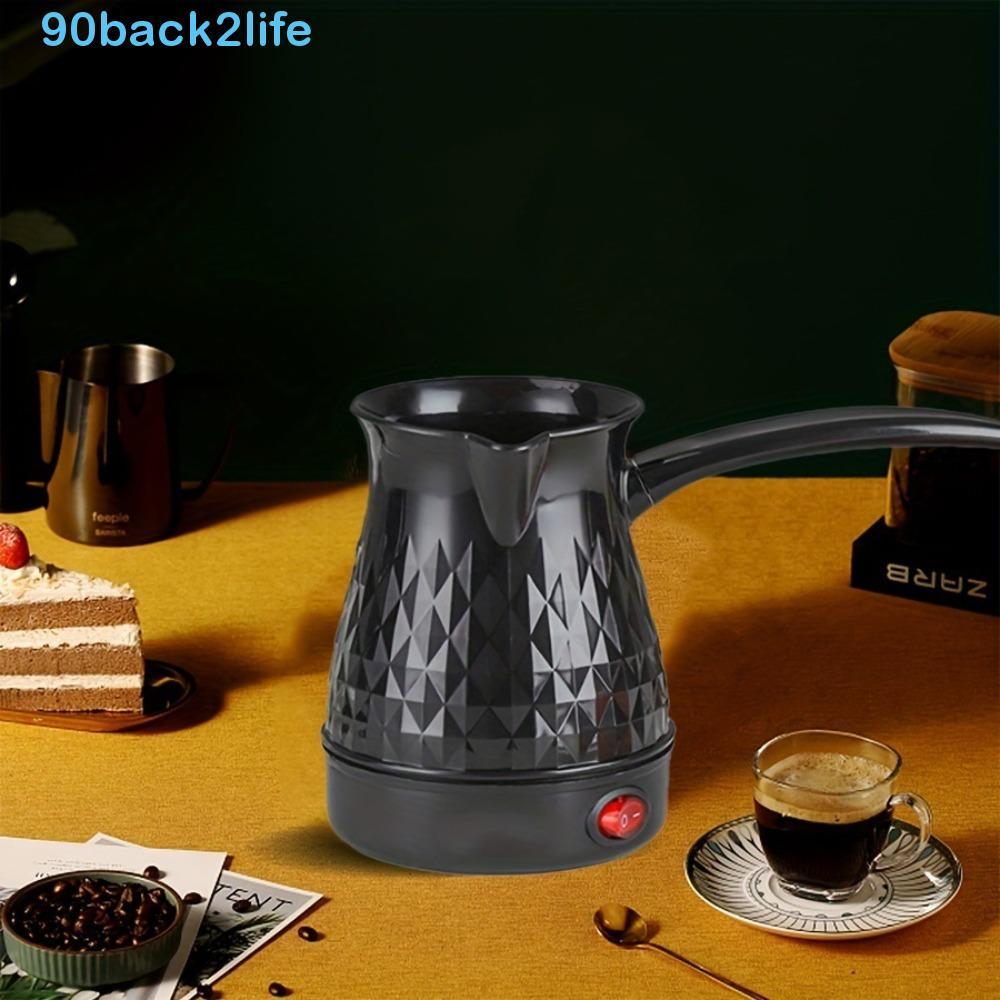 Chaleira Expresso BRBLIFE , Cafeteira Turca Ergonômica Com Alça Longa De 600 W , Mini Elétrica