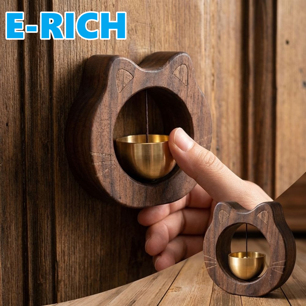 Campainha De Gato ERICH1 , Carrilhão De Entrada Sólido , Decorativa De Sucção De Porta Para Pendurar Na Parede