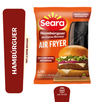 Seara Hambúrguer Carne Bovina Air Fryer