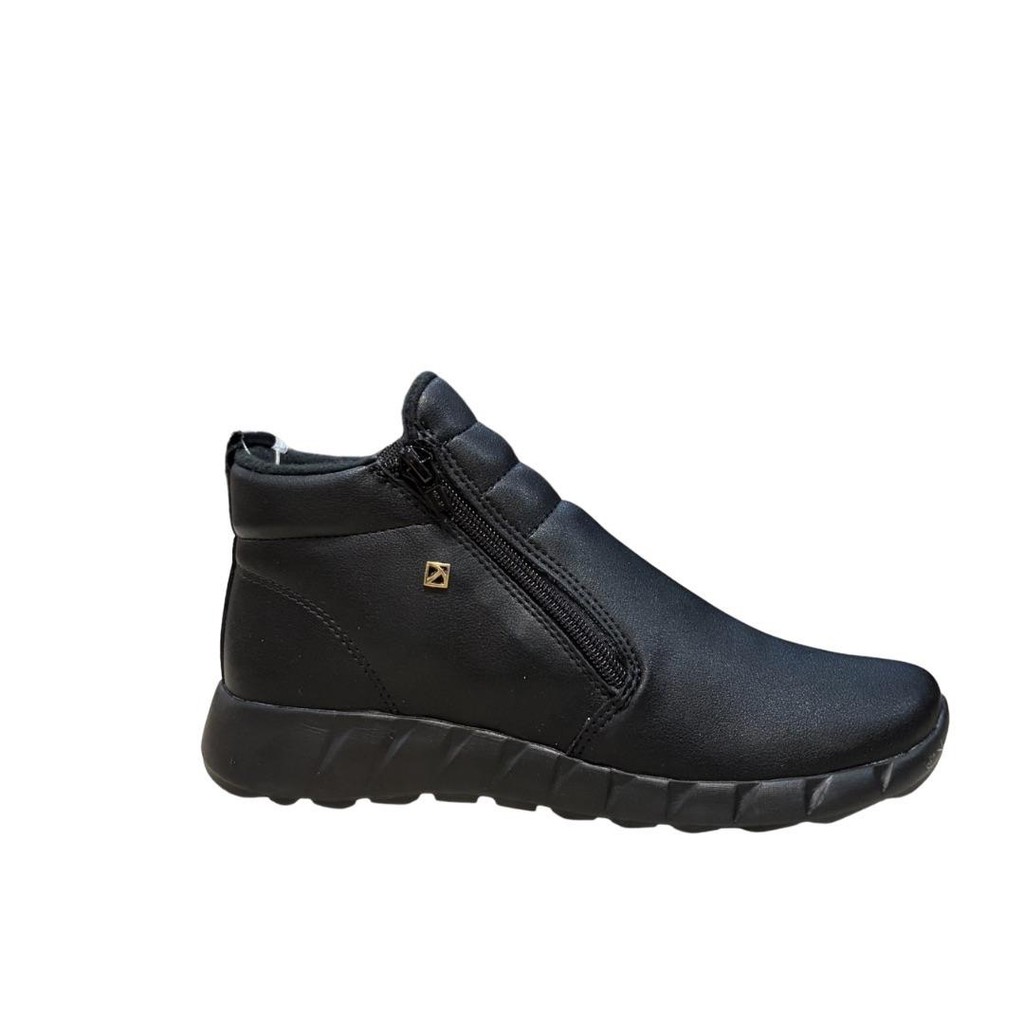Bota Feminina Piccadilly 970115 Coturno Curto Inverno Preto