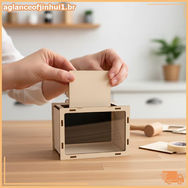 [AGBR] DIY Cinema Holográfico De Madeira Projetor De Vídeo 3D Telefone Holograma Braet Ciência Brinquedo De Construção E