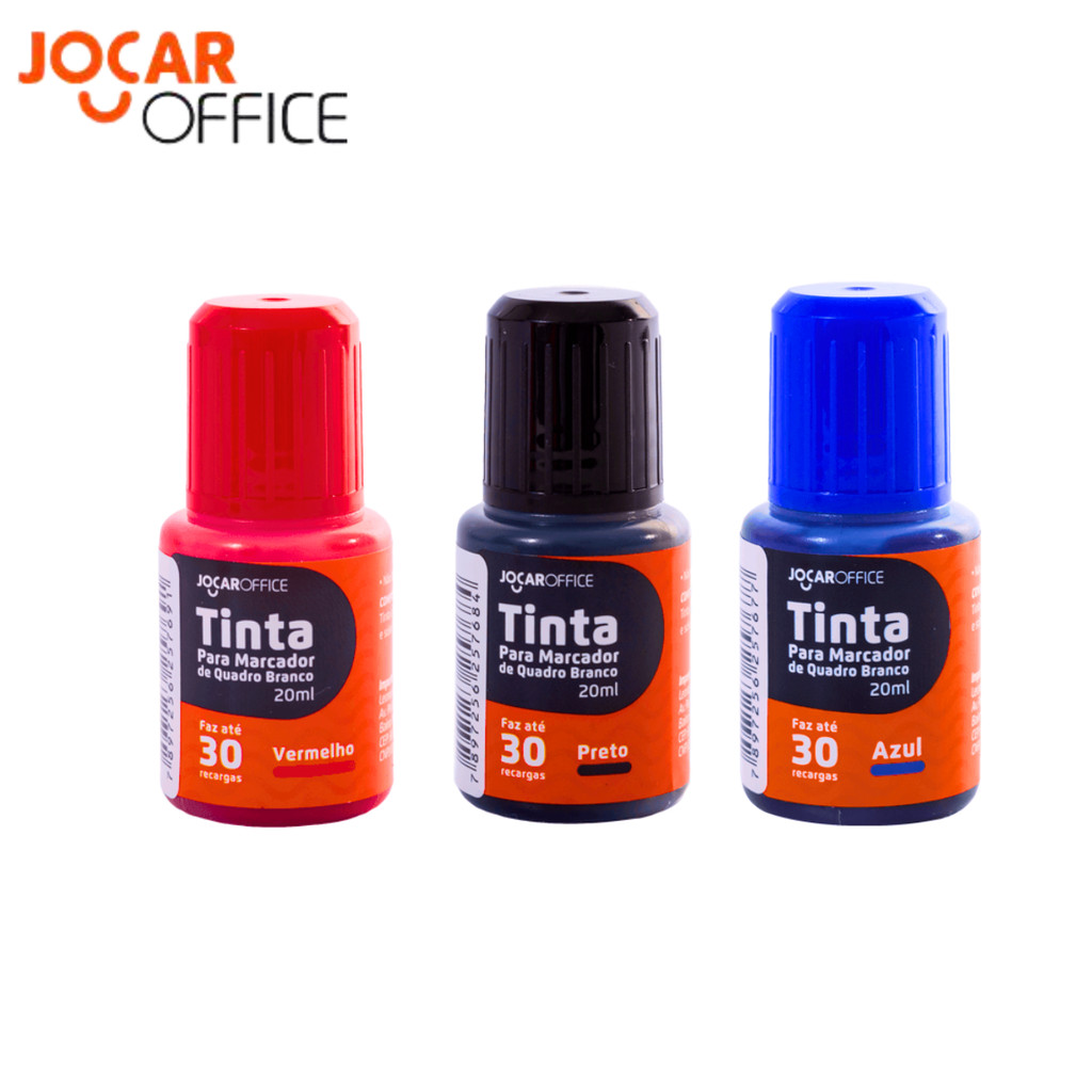 Kit 3 Refis Para Marcadores De Quadro Branco - JOCAR OFFICE