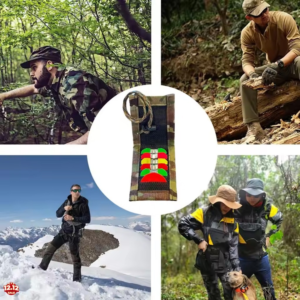 Chamada Magnética Da Caça Peru Dos Cervos Tampa Aleta-Camuflagem Do Saco De Armazenamento De 6 Palhetas