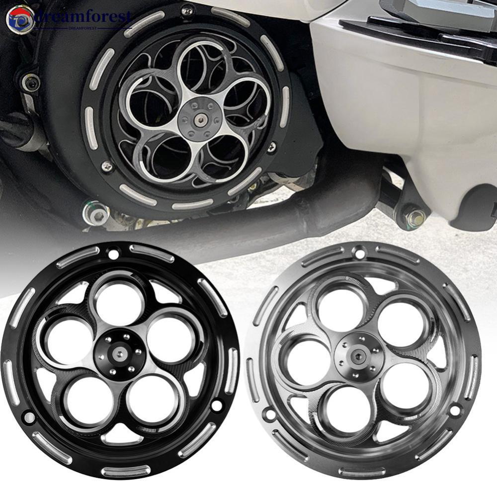 DREAMFOREST Motocicleta CNC Tampa De Ventilador Giratório De Alumínio Para VESPA Primavera Sprint 150 Cobertura De Resfr