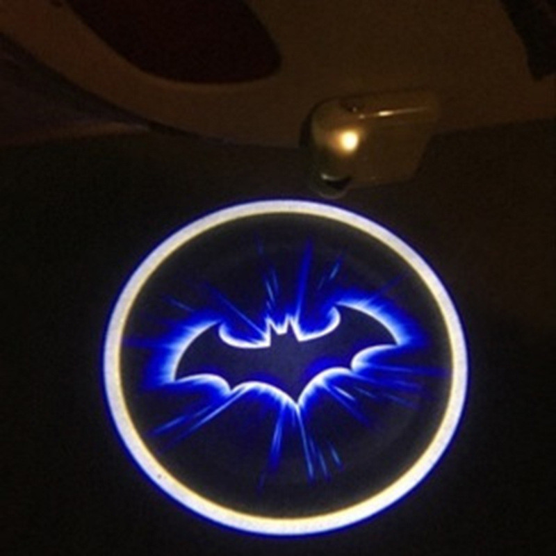 Projetor de luz de boas-vindas para porta de carro, luz laser de abertura de porta, luz ambiente LED com sensor interno,