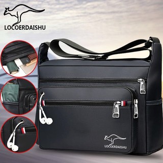Bolsa masculina de grande capacidade, tecido Oxford, bolsa de ombro Casual, bolsa mensageiro masculina de viagem, novo e