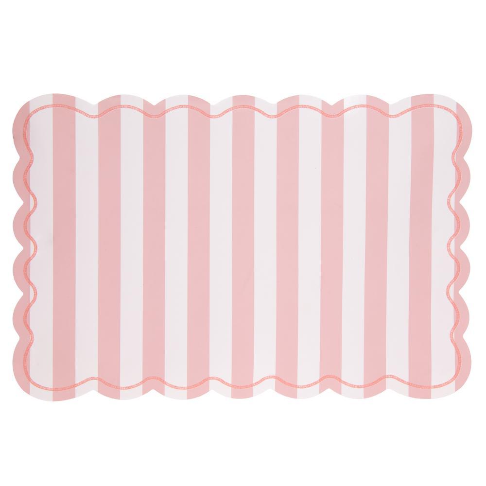 Lugar Americano Alinhare 43,5cm x 28,5cm Rosa PVC para Mesa Posta Decoração Proteção e Refeições Elegantes Qualidade Uso