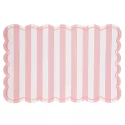 Lugar Americano Alinhare 43,5cm x 28,5cm Rosa PVC para Mesa Posta Decoração Proteção e Refeições Elegantes Qualidade Uso
