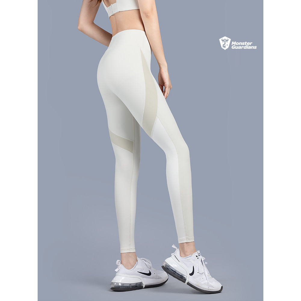 Monstro guardiões cintura média alta abdômen-estreito mais magro olhar calças de Yoga mulheres roupas de Fitness Hip-Lif