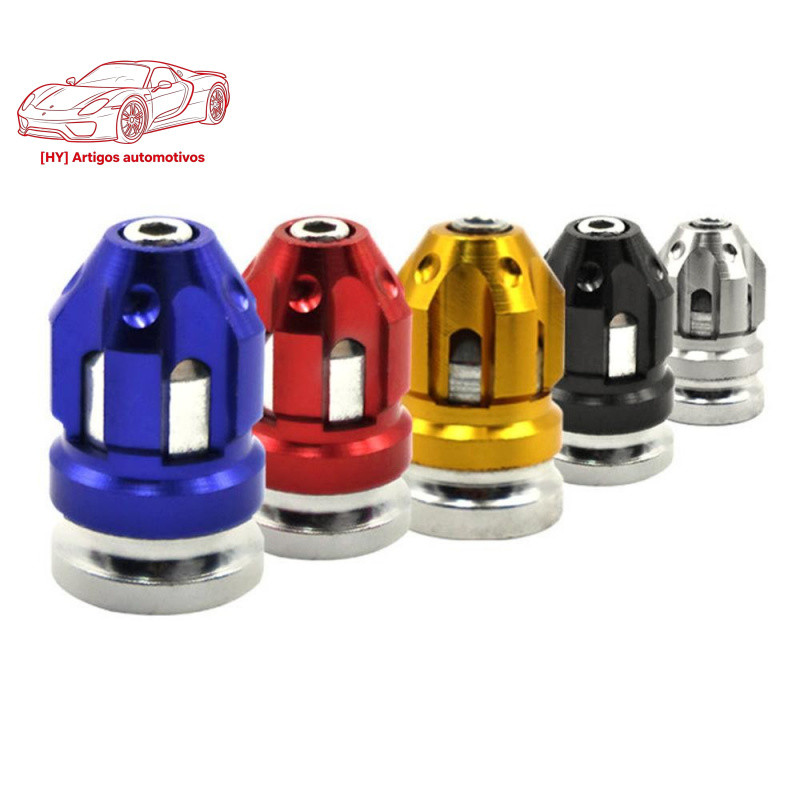 HY 1 Par de Tampas de Válvula de Pneus de Motocicleta em Liga de Alumínio, Automóvel, Anti-Vazamento para Bicicleta