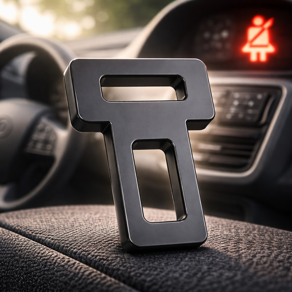 Fivela Cinto Segurança Anti Alarme Clip Lingueta Universal Carro Trava Cinto
