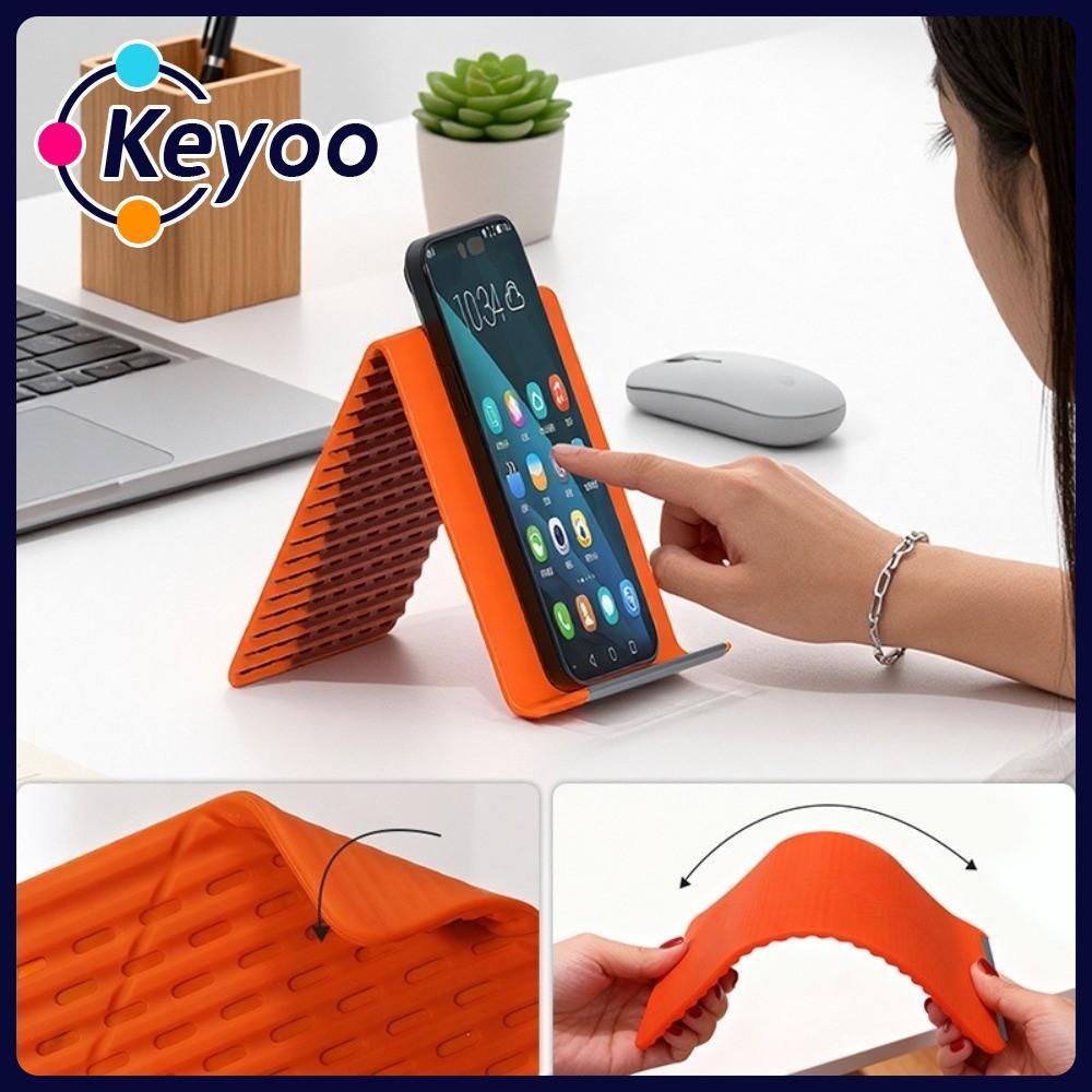 [KEYOO] Suporte Ajustável Para Telefone , Flexível Com Base Antiderrapante Universal Núcleo De Alumínio